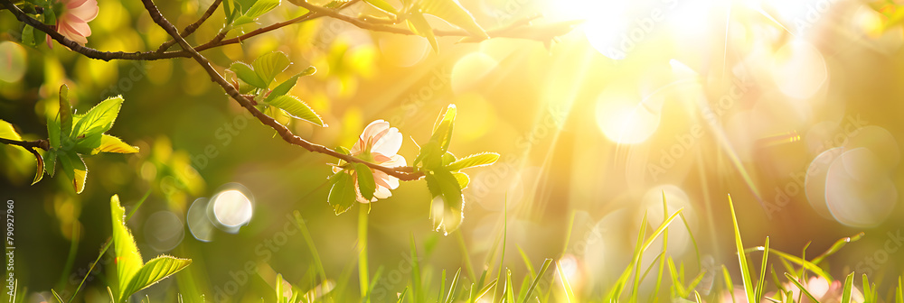 art abstract spring background or summer background with fresh g