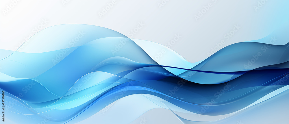 Fototapeta premium Smooth Blue Gradient Abstract Design for Professional Use