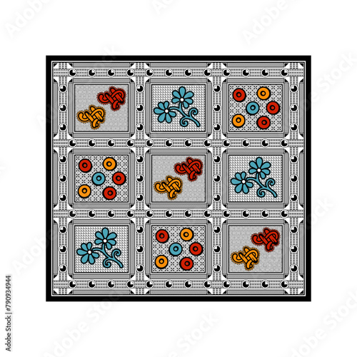 bedsheet design digital art use hand work and digital printing
