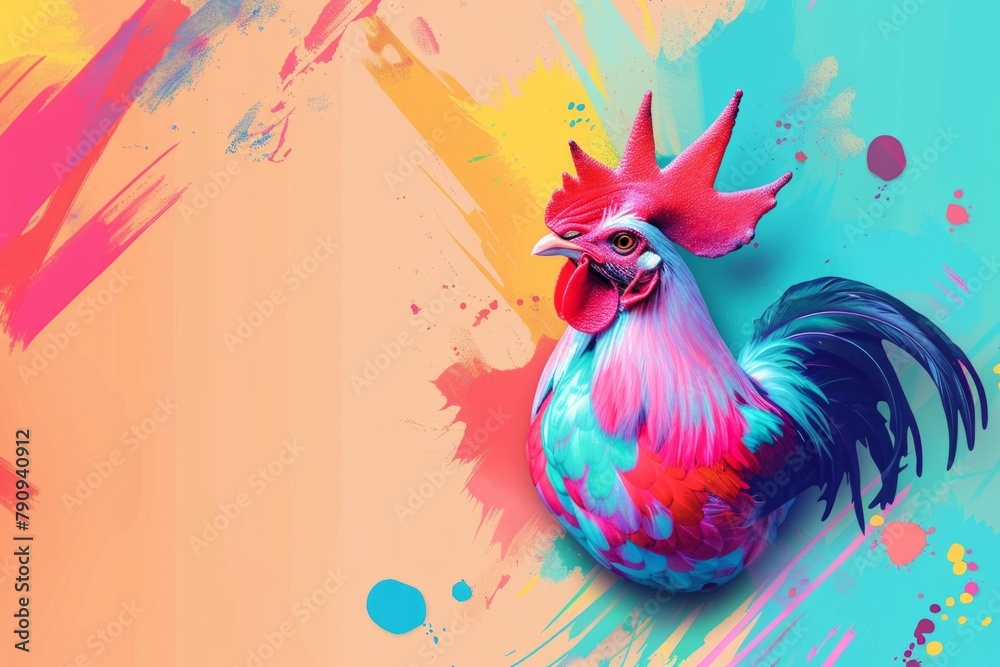 abstract background for Dance Like a Chicken Day