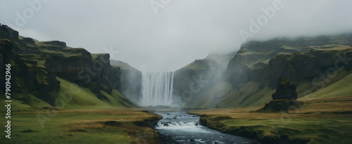 Icelandic Waterfalls Mist: Capturing the Mystical Nordic Elements in Rain Season