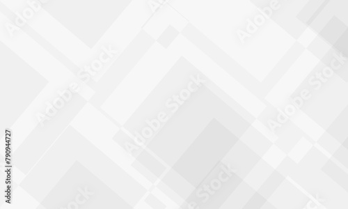 Abstract white and gray square shape background with futuristic technology minimal subtle vertical stripes and texture background. Vector illustration. 