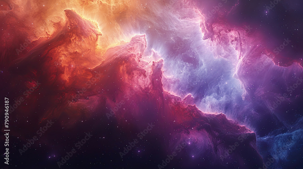 Radiant Nebula Cosmic Palette