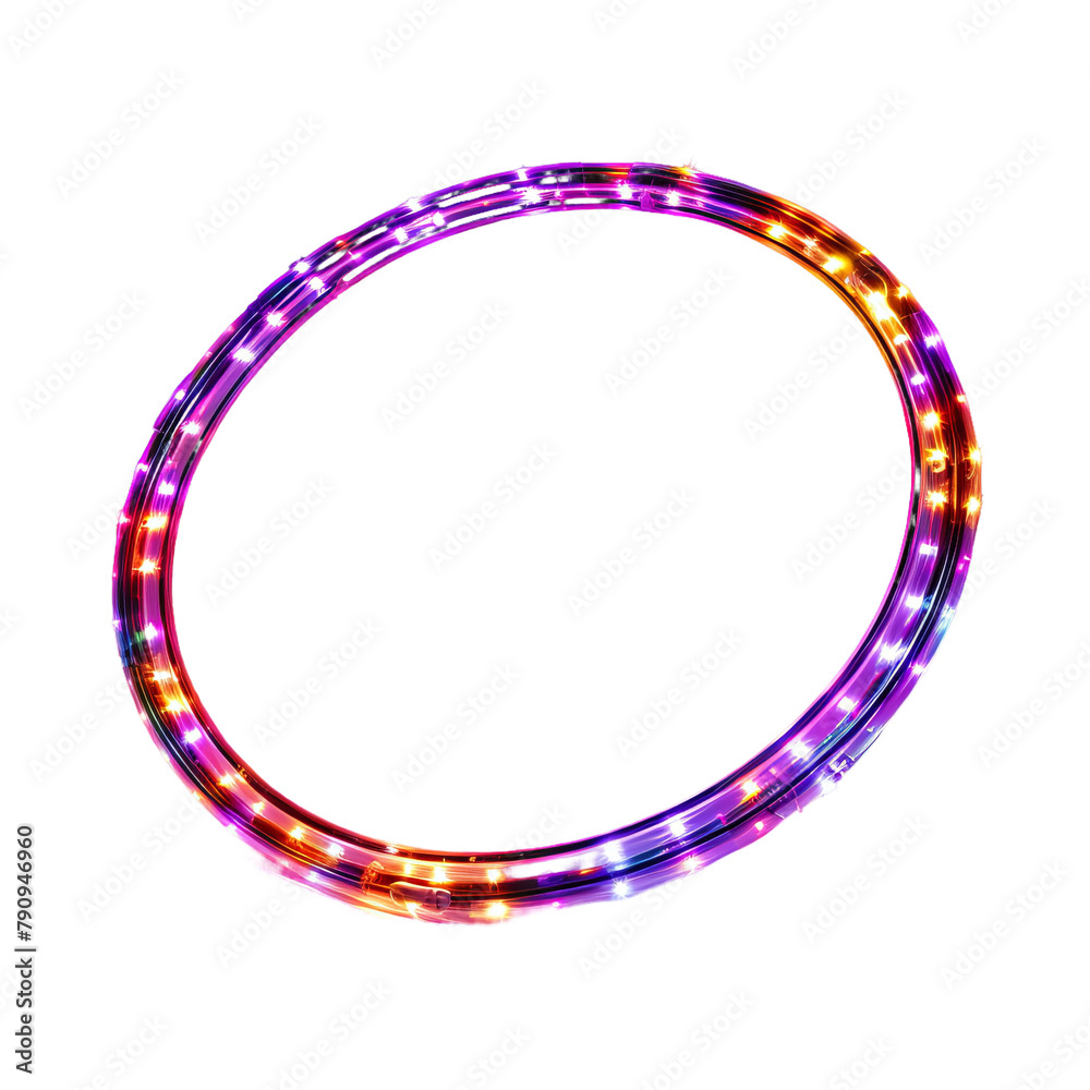 Amazing LED Hula Hoops Isolated On White Background Amazing LED Hula Hoops Isolated On White Background