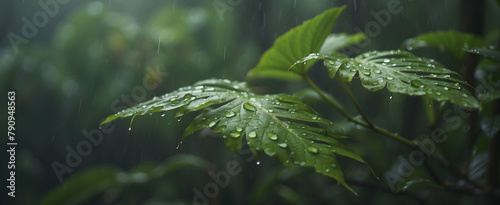 Brazil Amazon Rainforest: Teeming with Life Enhanced by the Rhythm of Rain - Rain Season Photo Stock Concept