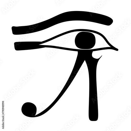 Eye of Horus symbol of protection and health. The symbol was frequently used in jewellery