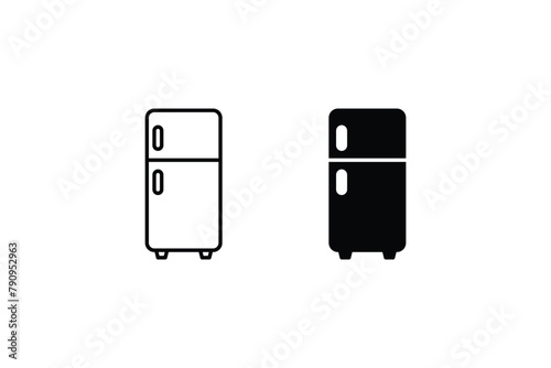 Fridge icon. fridge vector icons for web design isolated on white background eps 10