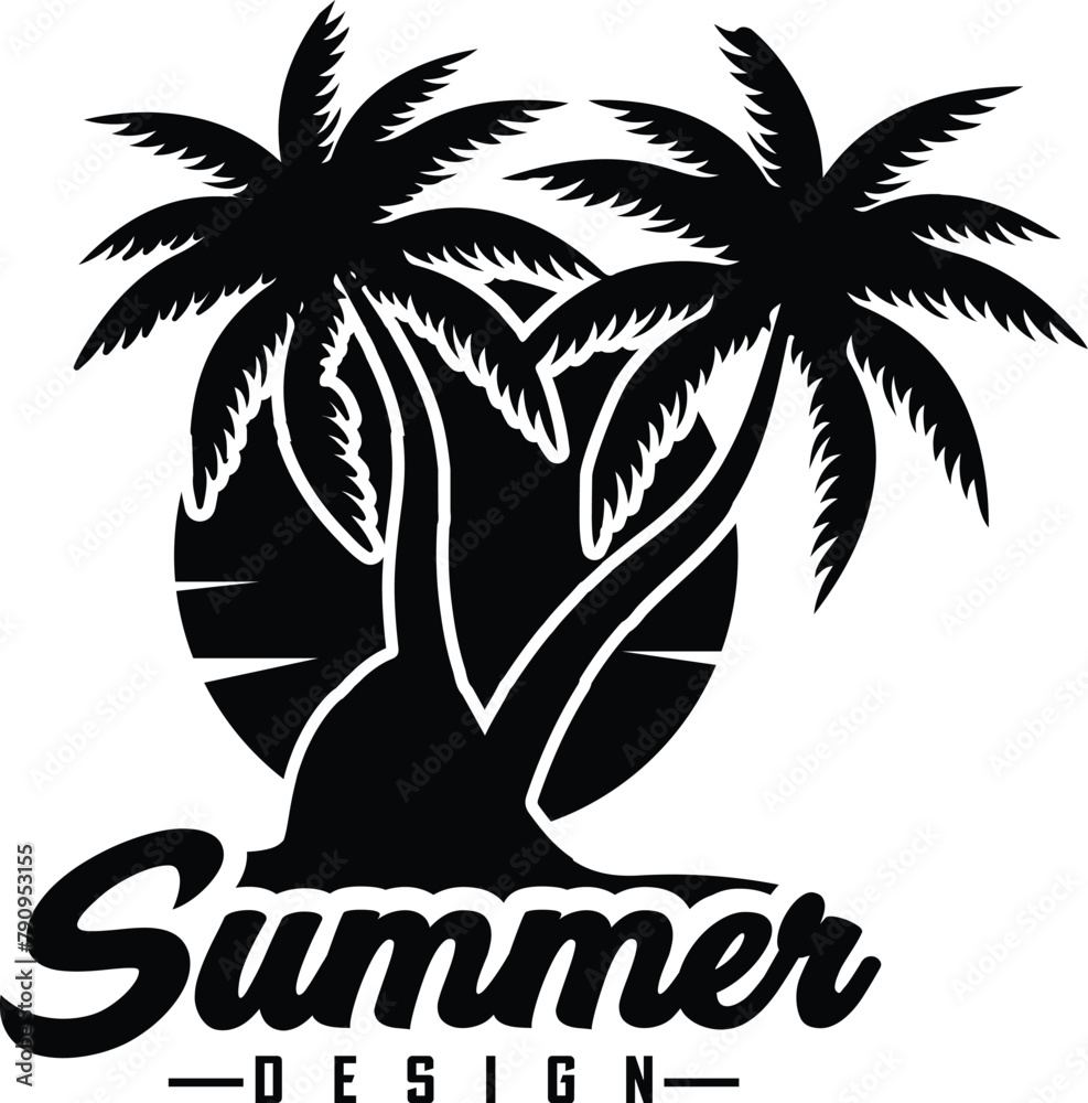 Summer logo design and business card