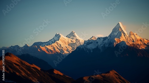 Mountain sunset