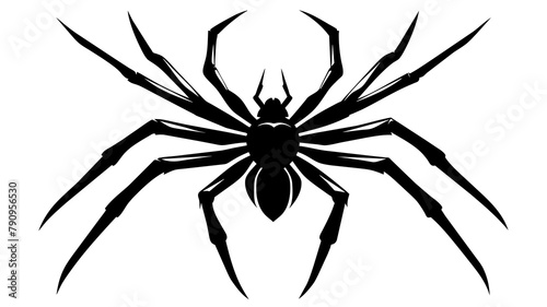 spider silhouette vector illustration