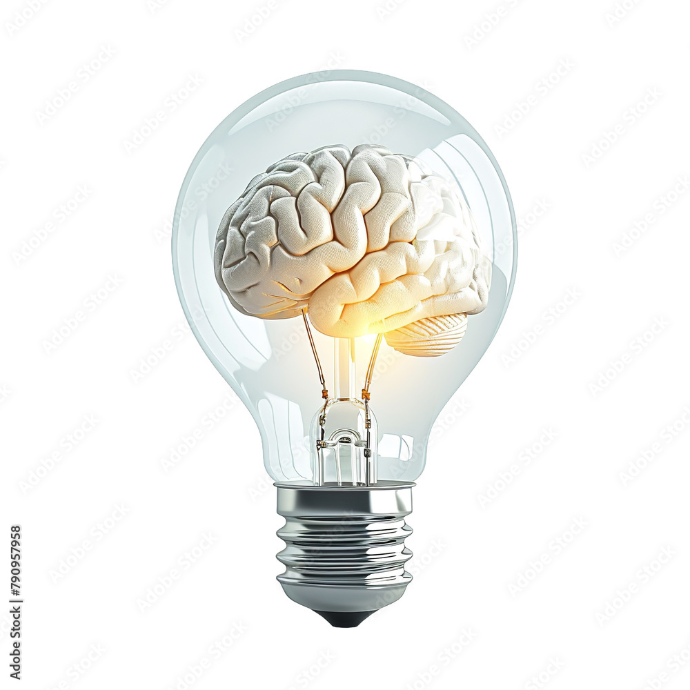 Charming and Attractive Light Bulb Idea Isolated On White Background Charming and Attractive Light Bulb Idea Isolated On White Background