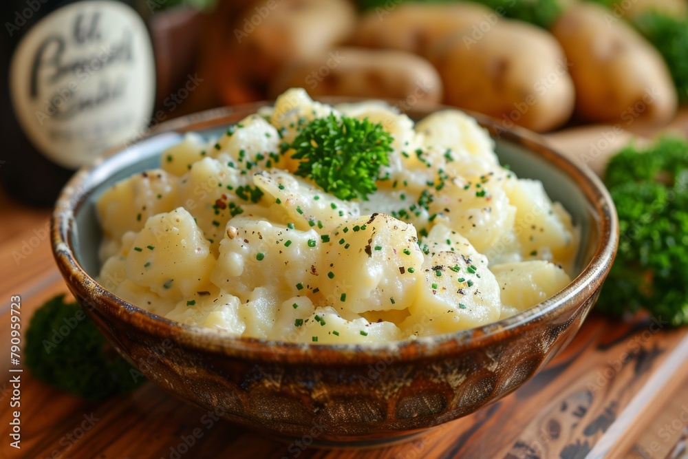 A creamy and satisfying side dish made with tender potatoes A creamy and satisfying side dish made with tender potatoes