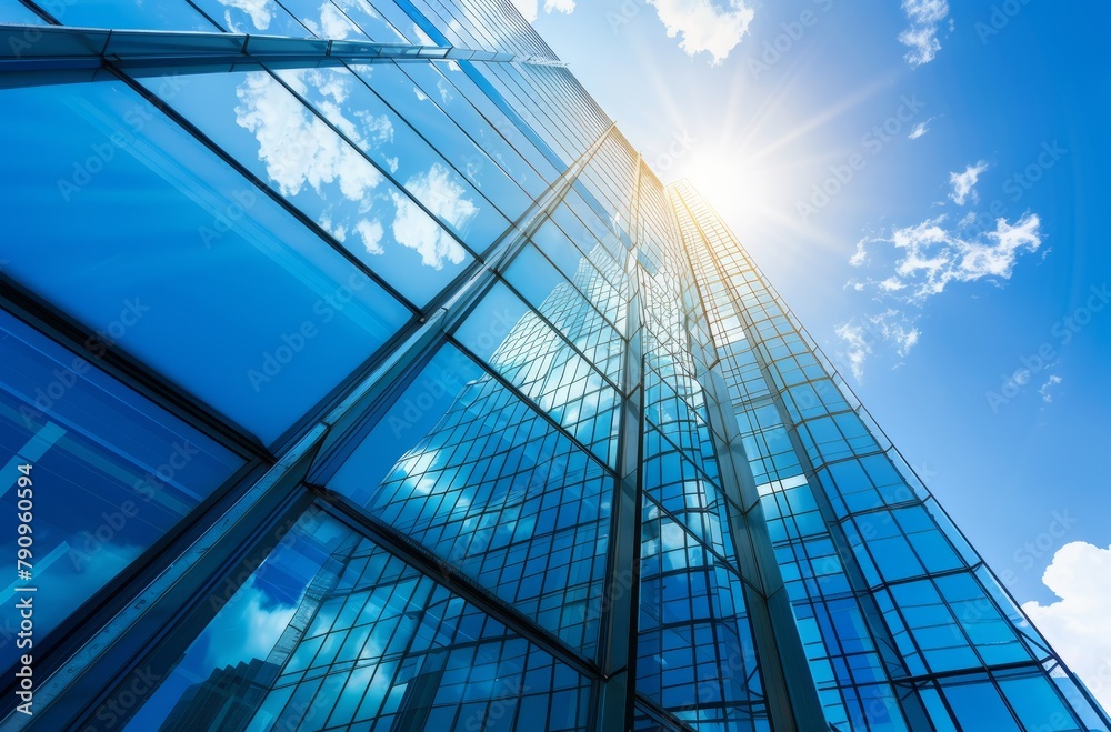 Obraz premium Modern urban commercial buildings