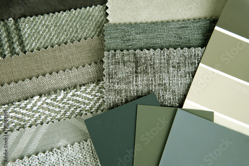 close up of the upholstery fabric color and texture choice