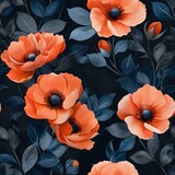 Contemporary Floral Design with Bold Color Pop