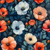 Modern Chic Floral Arrangement on Matte Black