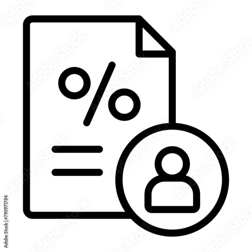Customer Vector Line Icon Design