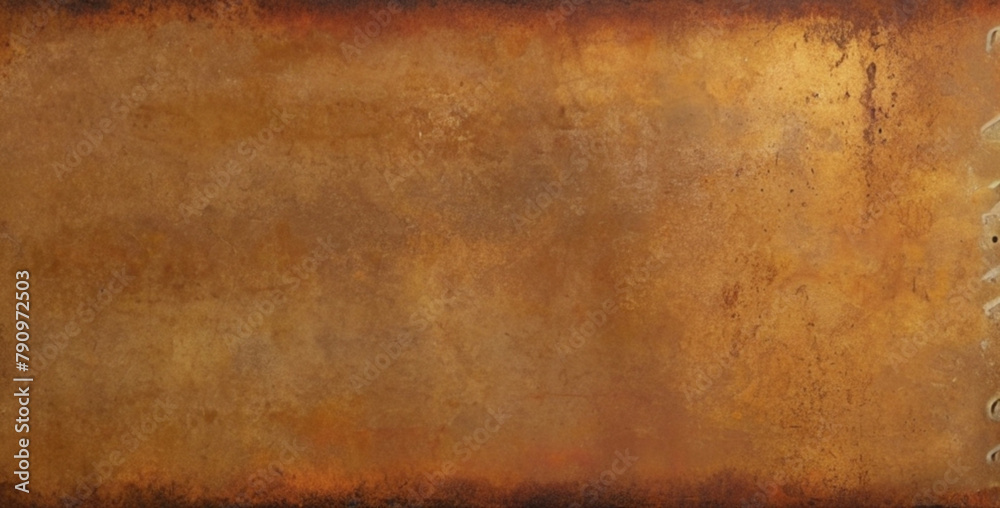 Dark brown old grungy metal wall, golden rusted metal texture, metal ...