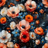 Elegant Floral Artwork with Impressionistic Flair