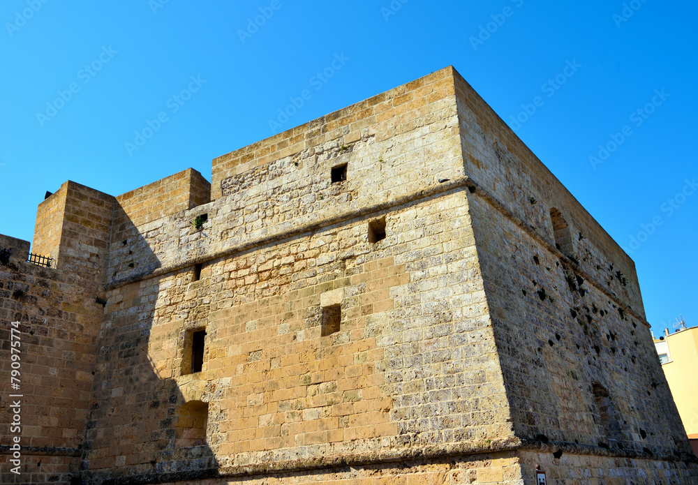 The Aragonese Castle is a 12th century fortification Castro Puglia Italy