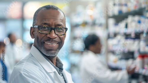 A Confident Smiling Pharmacist