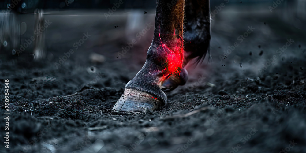 Equine Tendonitis The Leg Swelling and Lameness Picture a horse with