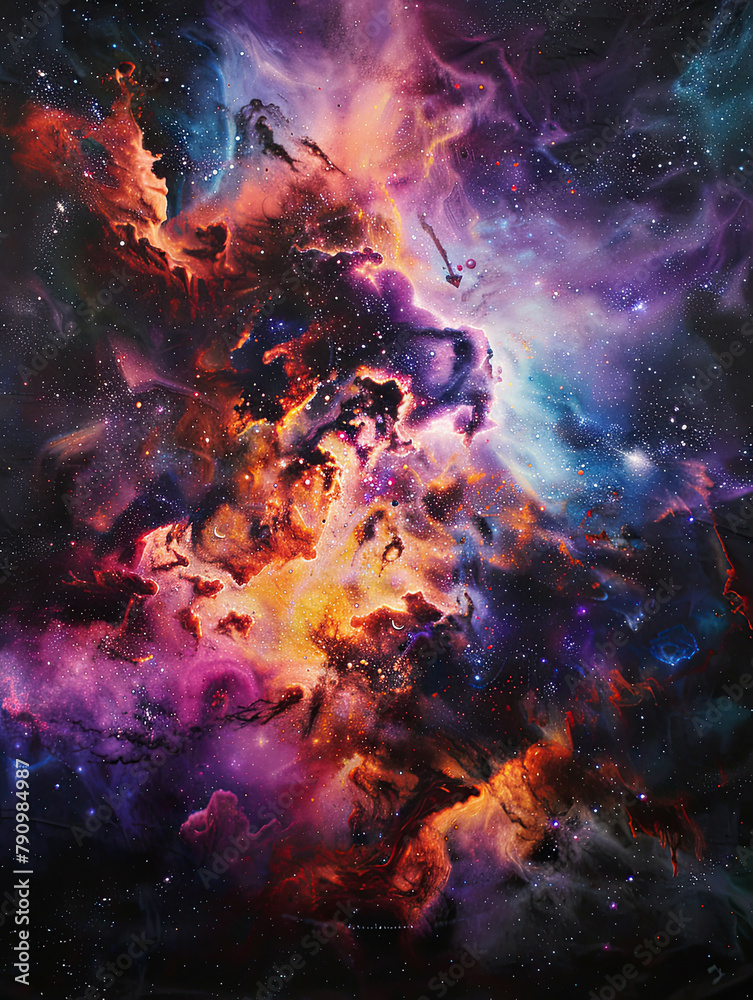 Psychedelic Explosion Cosmic Nebula Poster Psychedelic Explosion Cosmic Nebula Poster