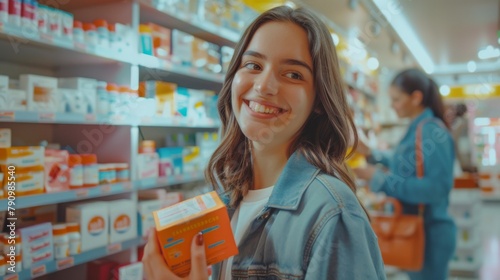 A Happy Shopper at Pharmacy photo