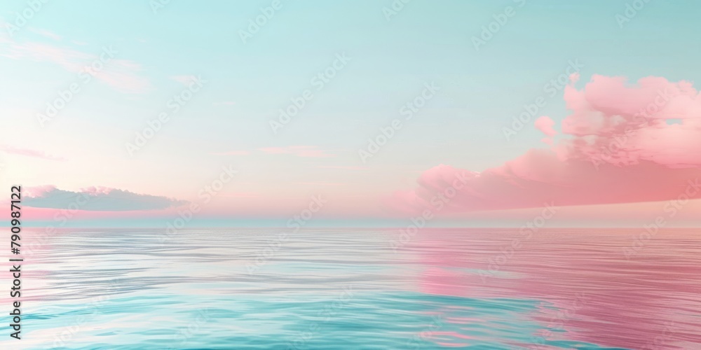 Coral Pink and Sky Blue Soft Gradients Blend in Abstract Artistic Image Coral Pink and Sky Blue Soft Gradients Blend in Abstract Artistic Image