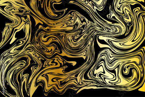 special liquid marbled background of golden and gold strokes