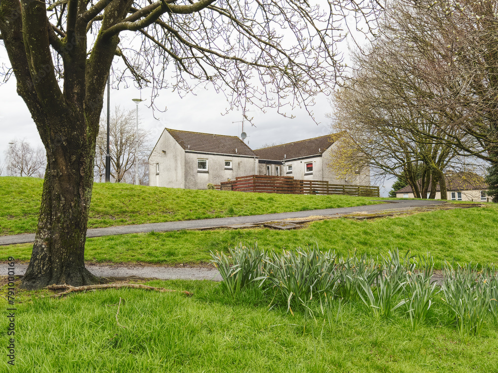 Council flats in poor housing estate left abandoned in Glasgow