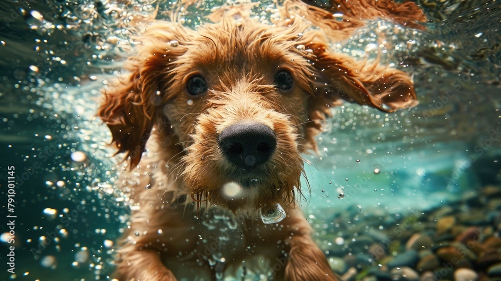 Canine frolic in aquatic environments Canine frolic in aquatic environments