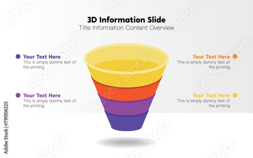 Vector graphic infographic color chart information visualization column chart staircase pointing arrow pyramid