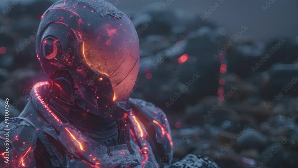 Humanoid robot for exploration on a hostile planet. Humanoid robot for exploration on a hostile planet.