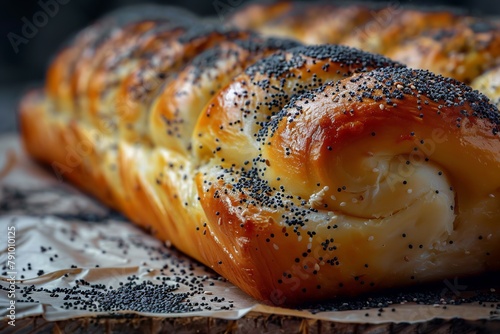 Mouth-watering tasty Poppy seed roll