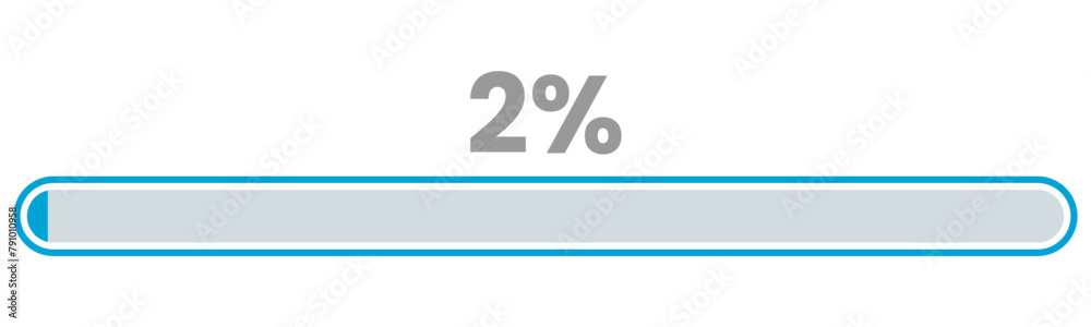 2% Loading. 2% progress bar Infographics vector, 2 Percentage ready to use for web design ux-ui 2% Loading. 2% progress bar Infographics vector, 2 Percentage ready to use for web design ux-ui