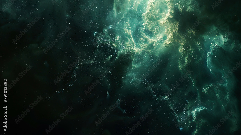 Obraz premium Enigmatic Cosmos Dark Nebula Cinematic Beauty