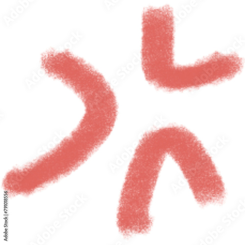 angry symbol cartoon material doodle