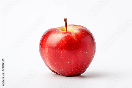 red apple on isolated white background