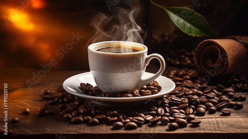The coffee enthusiast savors the rich aroma of freshly brewed coffee  a comforting start to the day