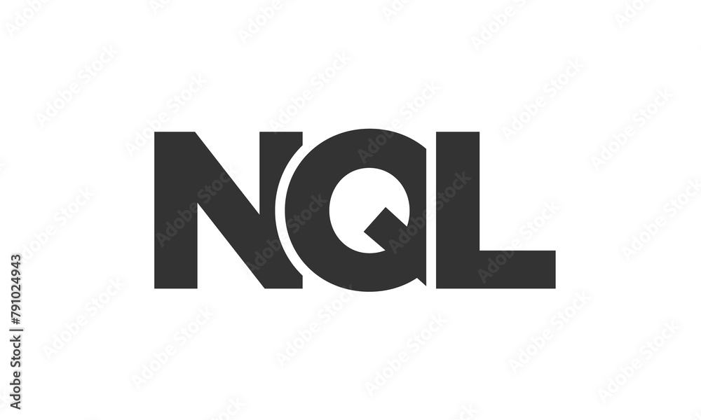 NQL logo design template with strong and modern bold text. Initial based vector logotype featuring simple and minimal typography. Trendy company identity. NQL logo design template with strong and modern bold text. Initial based vector logotype featuring simple and minimal typography. Trendy company identity.
