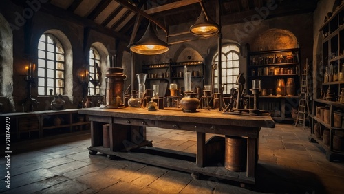Alchemy's Enchantment: A Glimpse into a Magical Laboratory