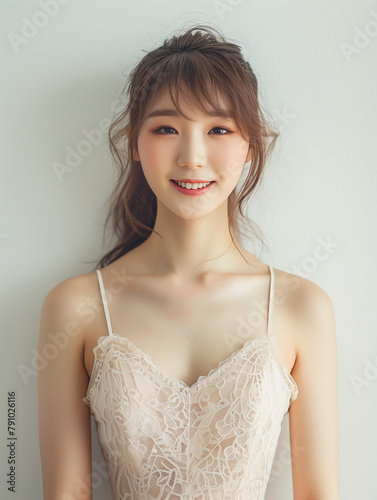 Delicate Lace Dress Beauty Portrait