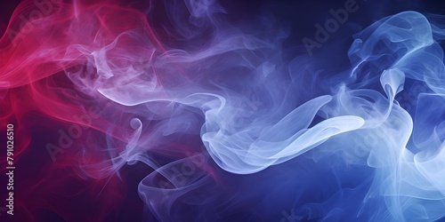 Seamless Abstract Smoke Texture pink and blue, Generative AI