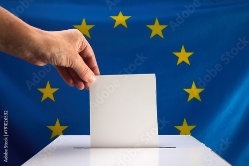 Voting in European Union Election © vetre
