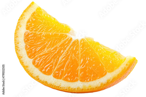orange slice isolated on white background photo