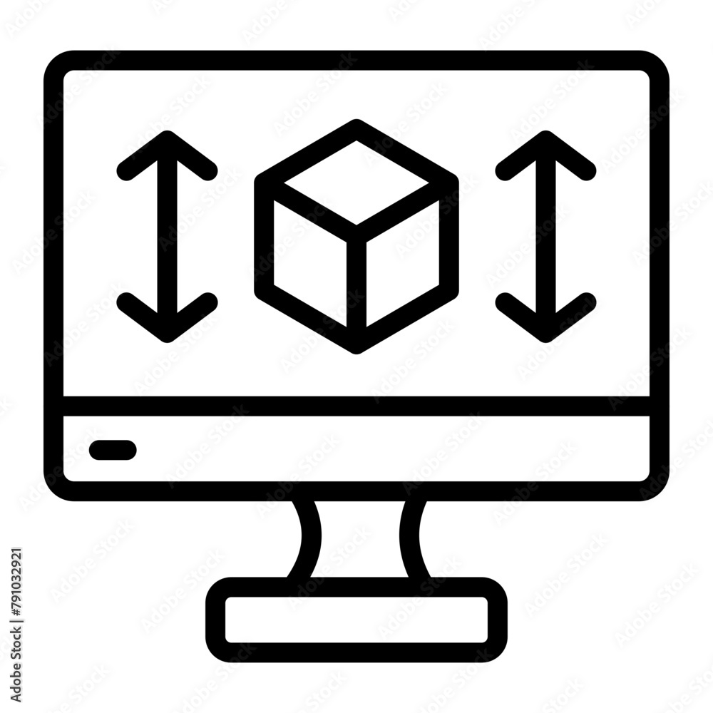 Product Design Vector Line Icon Design Product Design Vector Line Icon Design