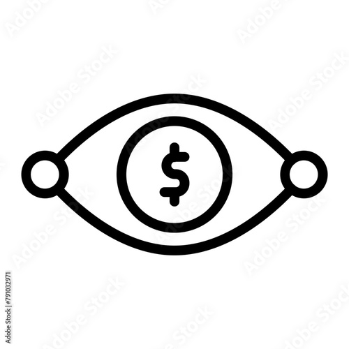 Visionary Vector Line Icon Design