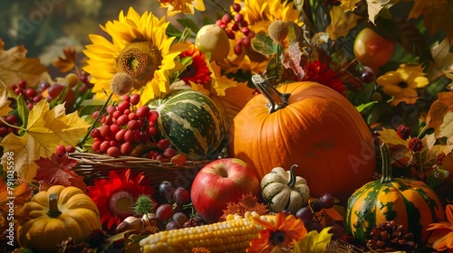 At Thanksgiving  we express thanks for the blessings in our lives. We gather with loved ones and enjoy a delicious meal. The colors of autumn  like the rich hues of gratitude  fill our hearts.