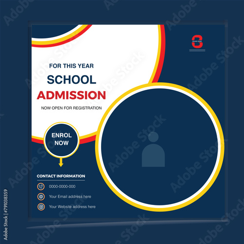 school social media post design